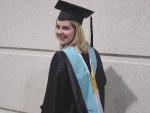 her masters graduation