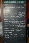 the bar menu